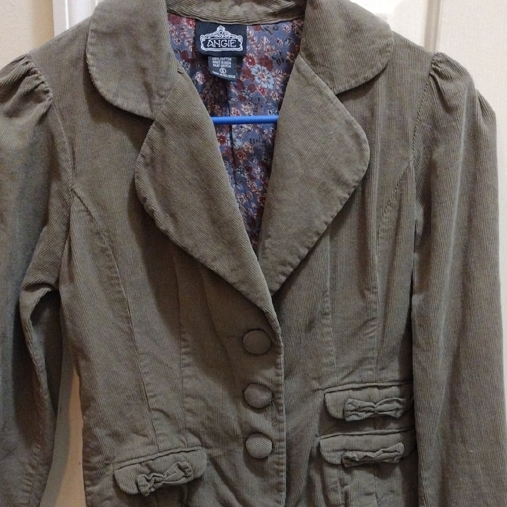 Angie Women's Tan Corduroy Jacket